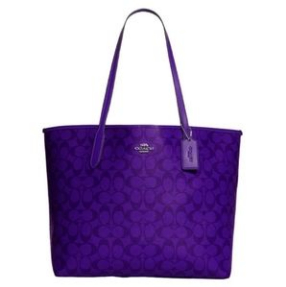 Coach Sport Purple City Tote